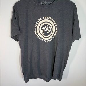 Men’s Surf Graphic T-Shirt | Hermosa Beach Spyder Tee – Dark Gray